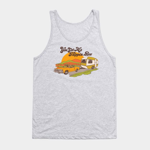 You Got Me Trippin, Boo Tank Top by Hillary White Rabbit